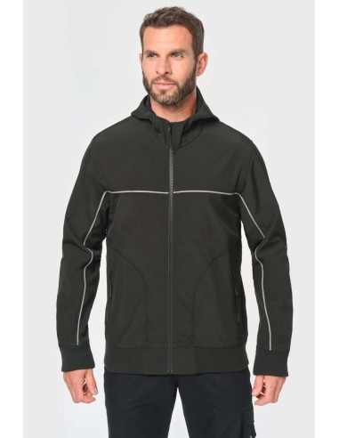 DES-WK450-UNISEX 3-LAYER TWO-TONE BIONIC SOFTSHELL JACKET